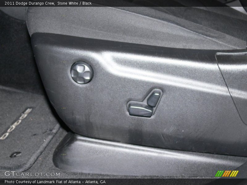 Stone White / Black 2011 Dodge Durango Crew