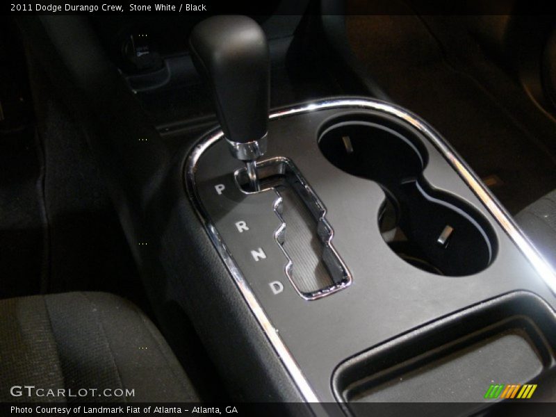 Stone White / Black 2011 Dodge Durango Crew