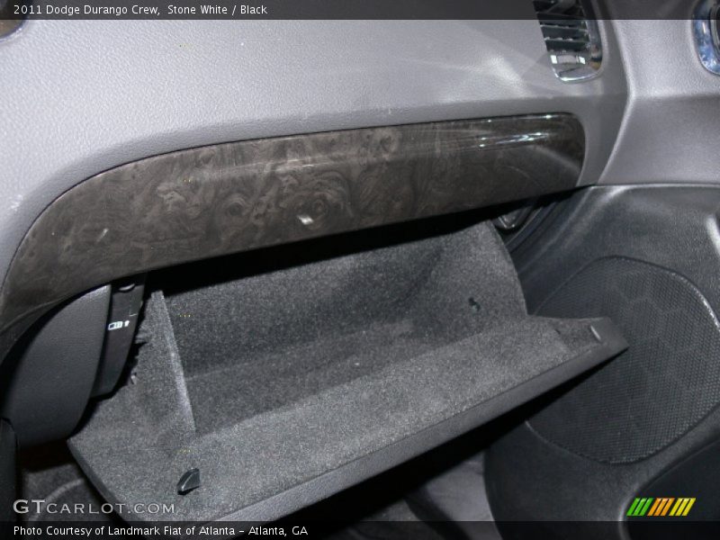 Stone White / Black 2011 Dodge Durango Crew