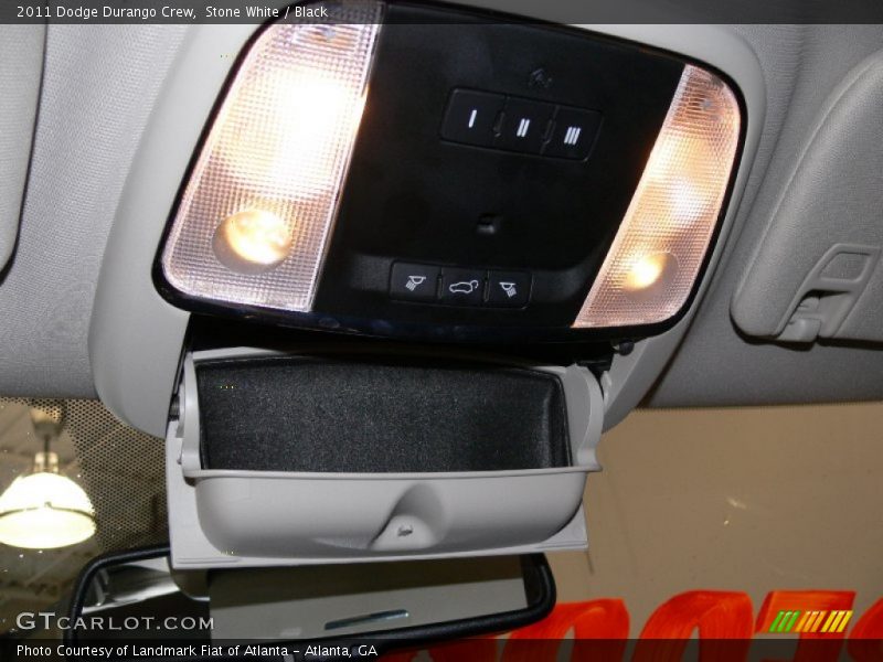 Stone White / Black 2011 Dodge Durango Crew