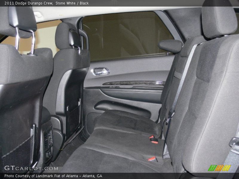 Stone White / Black 2011 Dodge Durango Crew