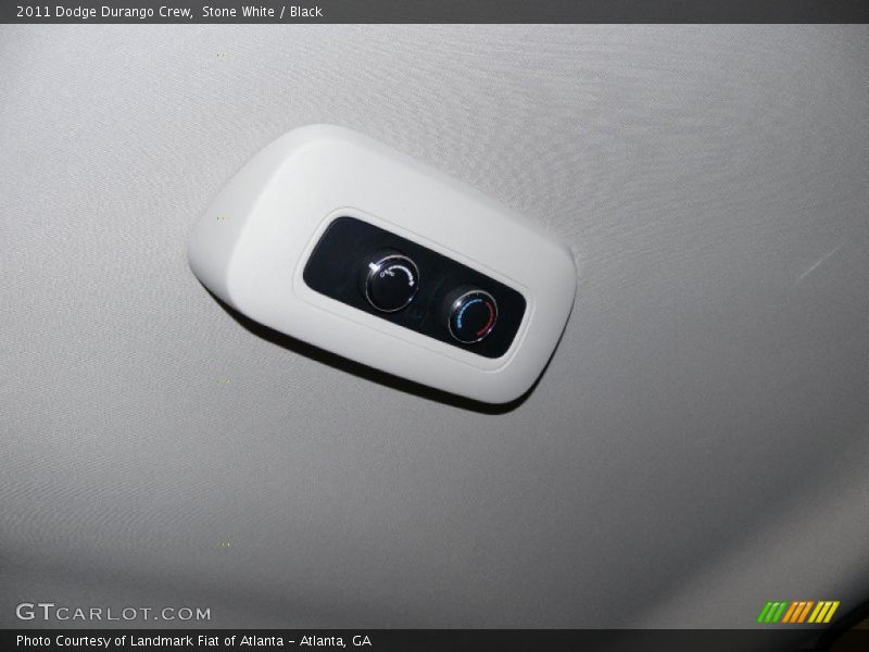 Stone White / Black 2011 Dodge Durango Crew
