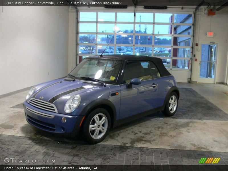 Cool Blue Metallic / Carbon Black/Black 2007 Mini Cooper Convertible