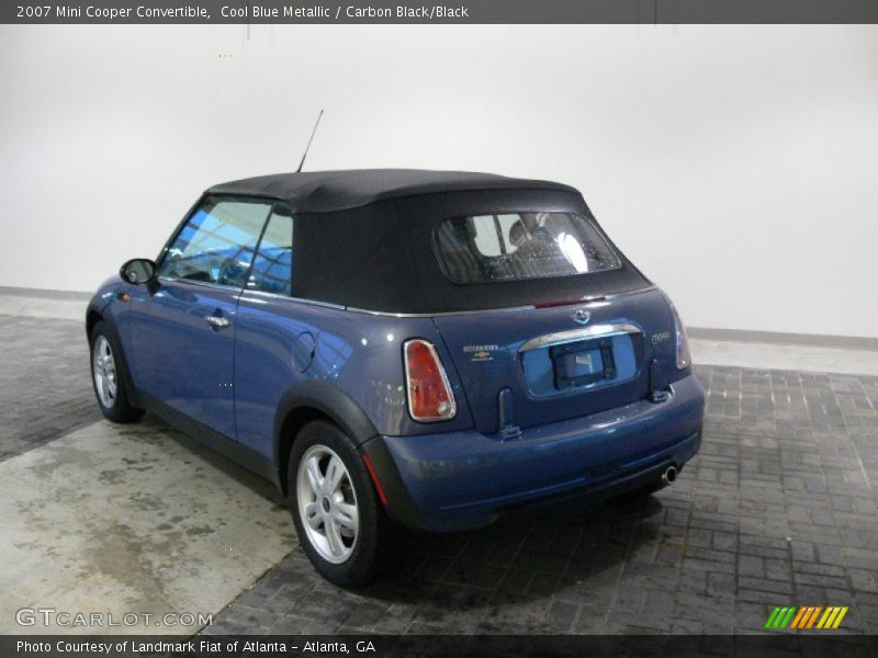 Cool Blue Metallic / Carbon Black/Black 2007 Mini Cooper Convertible