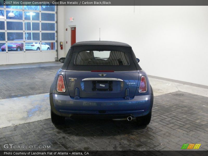 Cool Blue Metallic / Carbon Black/Black 2007 Mini Cooper Convertible