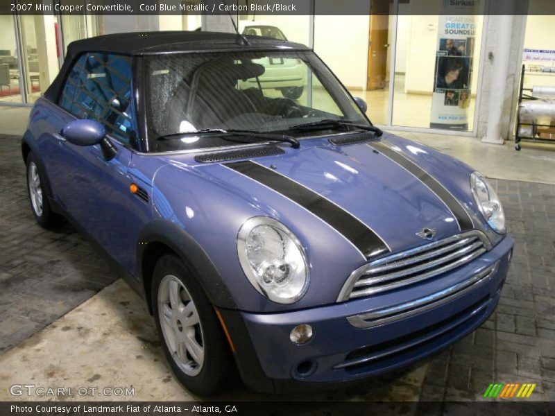 Cool Blue Metallic / Carbon Black/Black 2007 Mini Cooper Convertible