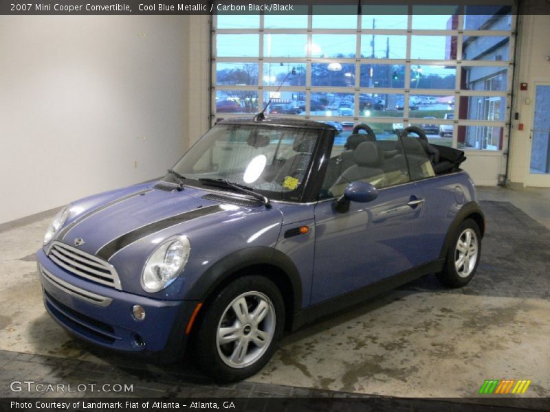 Cool Blue Metallic / Carbon Black/Black 2007 Mini Cooper Convertible