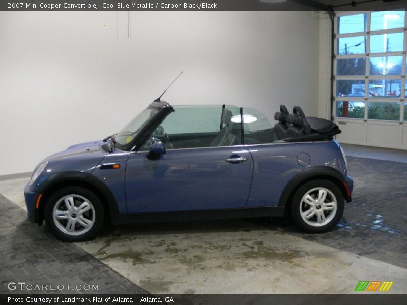 Cool Blue Metallic / Carbon Black/Black 2007 Mini Cooper Convertible