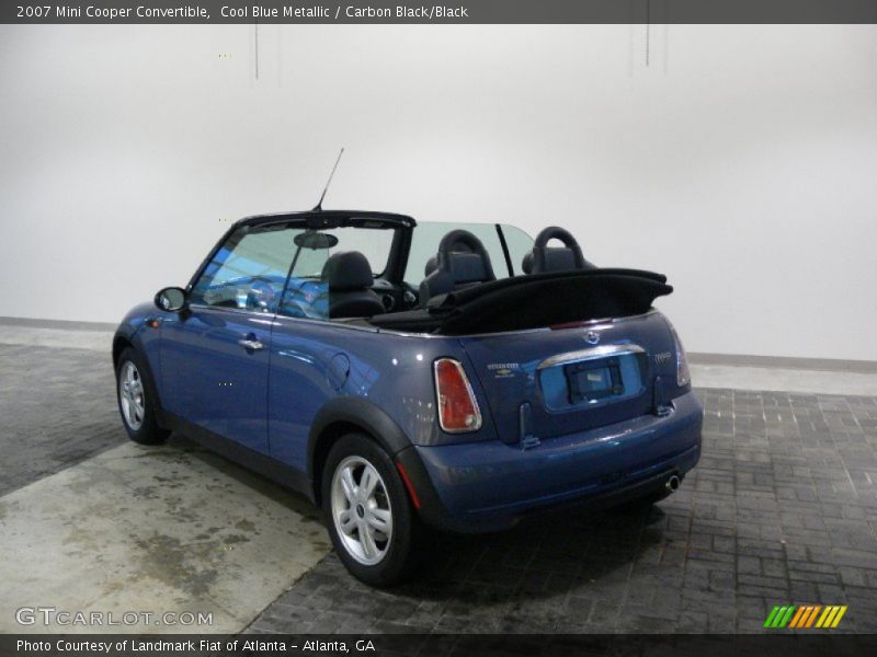 Cool Blue Metallic / Carbon Black/Black 2007 Mini Cooper Convertible