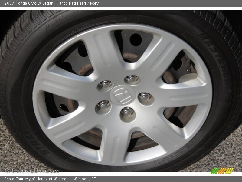 Tango Red Pearl / Ivory 2007 Honda Civic LX Sedan