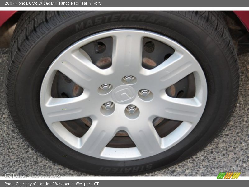 Tango Red Pearl / Ivory 2007 Honda Civic LX Sedan