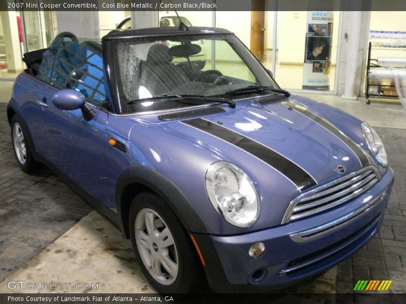 Cool Blue Metallic / Carbon Black/Black 2007 Mini Cooper Convertible
