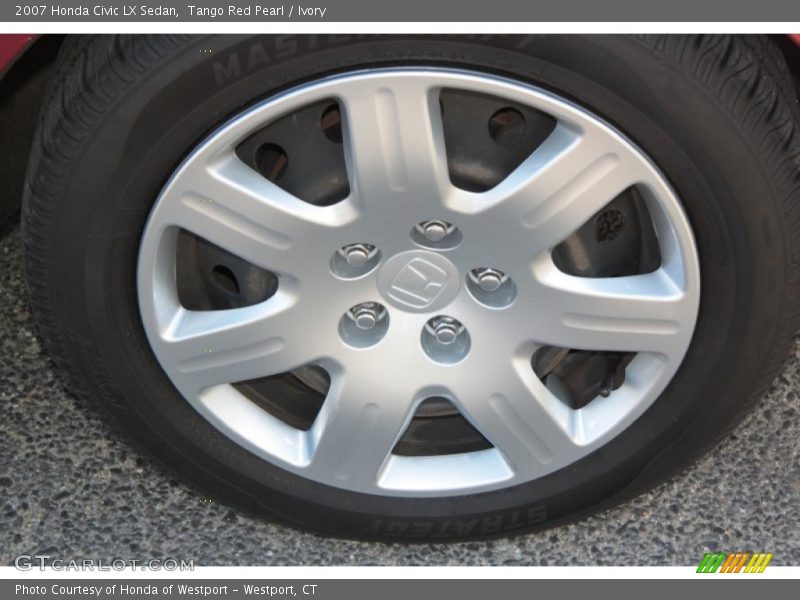 Tango Red Pearl / Ivory 2007 Honda Civic LX Sedan