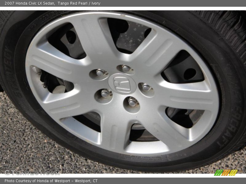 Tango Red Pearl / Ivory 2007 Honda Civic LX Sedan
