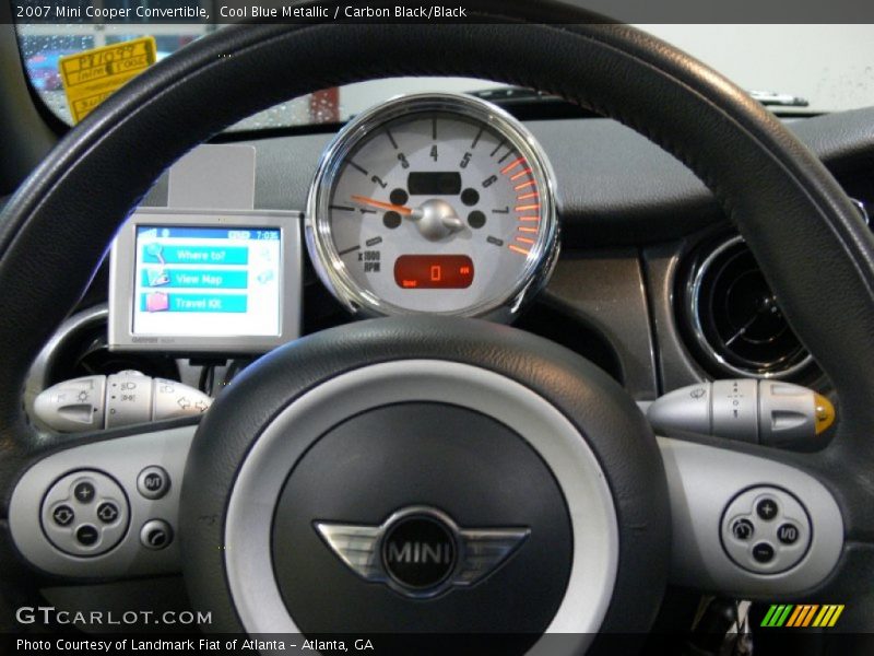 Cool Blue Metallic / Carbon Black/Black 2007 Mini Cooper Convertible