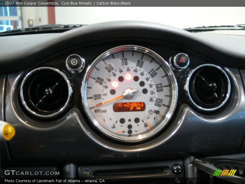 Cool Blue Metallic / Carbon Black/Black 2007 Mini Cooper Convertible