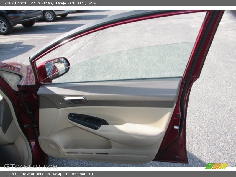 Tango Red Pearl / Ivory 2007 Honda Civic LX Sedan