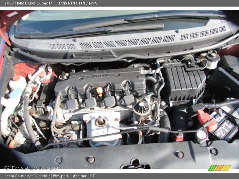 Tango Red Pearl / Ivory 2007 Honda Civic LX Sedan