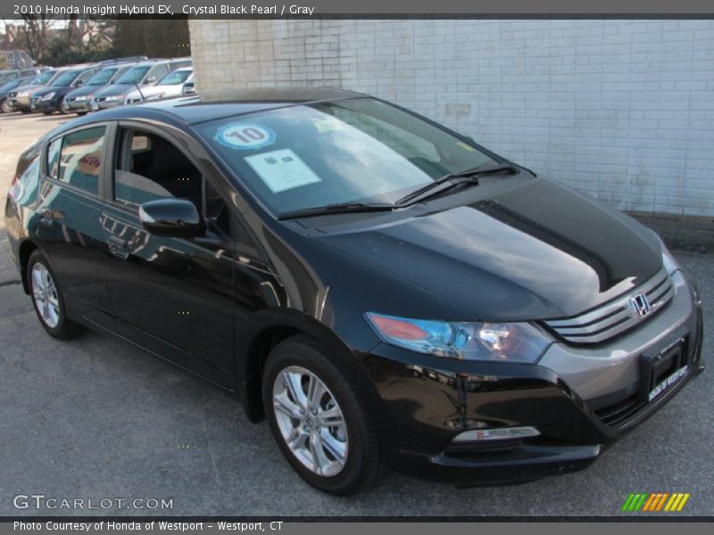 Crystal Black Pearl / Gray 2010 Honda Insight Hybrid EX