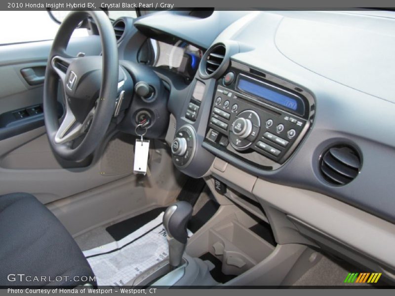 Crystal Black Pearl / Gray 2010 Honda Insight Hybrid EX