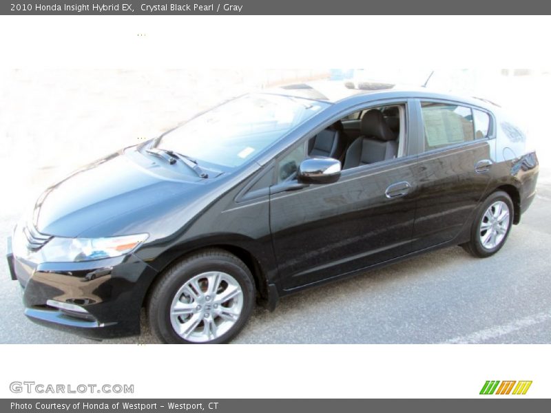 Crystal Black Pearl / Gray 2010 Honda Insight Hybrid EX