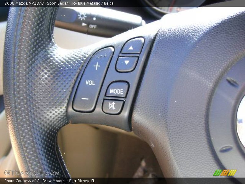 Icy Blue Metallic / Beige 2008 Mazda MAZDA3 i Sport Sedan