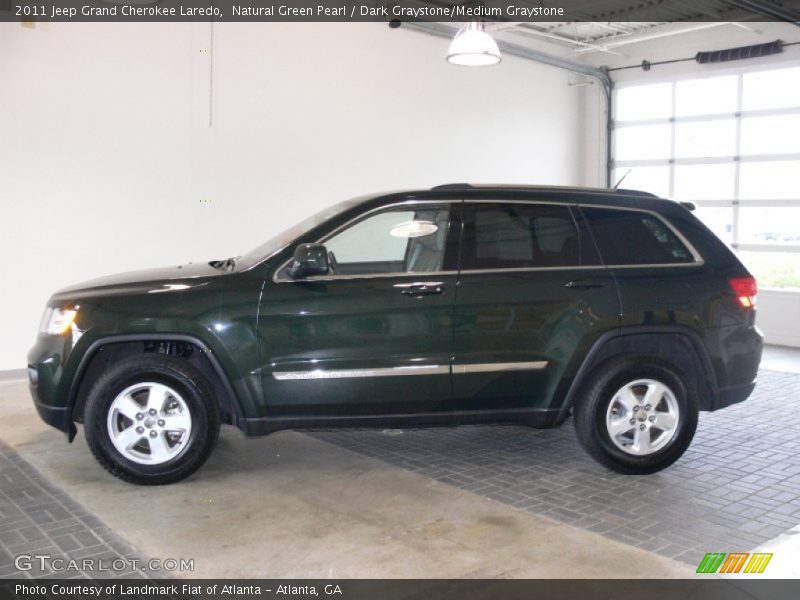 Natural Green Pearl / Dark Graystone/Medium Graystone 2011 Jeep Grand Cherokee Laredo