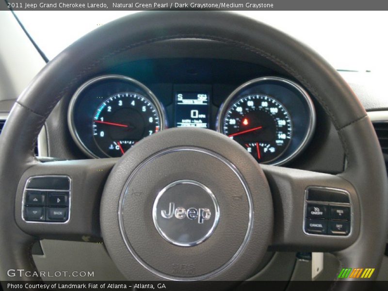 Natural Green Pearl / Dark Graystone/Medium Graystone 2011 Jeep Grand Cherokee Laredo