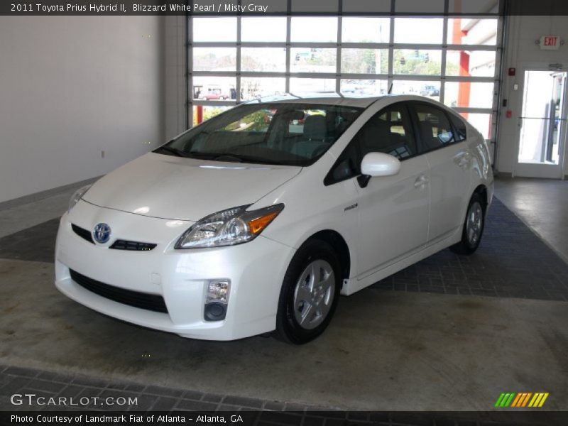 Blizzard White Pearl / Misty Gray 2011 Toyota Prius Hybrid II