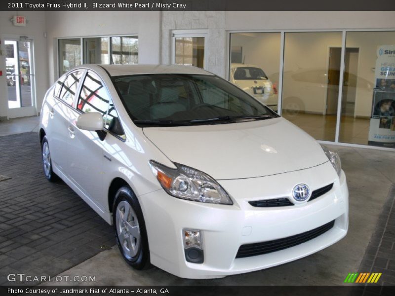 Blizzard White Pearl / Misty Gray 2011 Toyota Prius Hybrid II