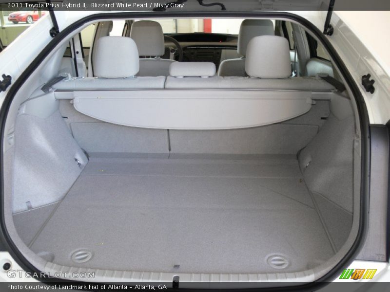 Blizzard White Pearl / Misty Gray 2011 Toyota Prius Hybrid II
