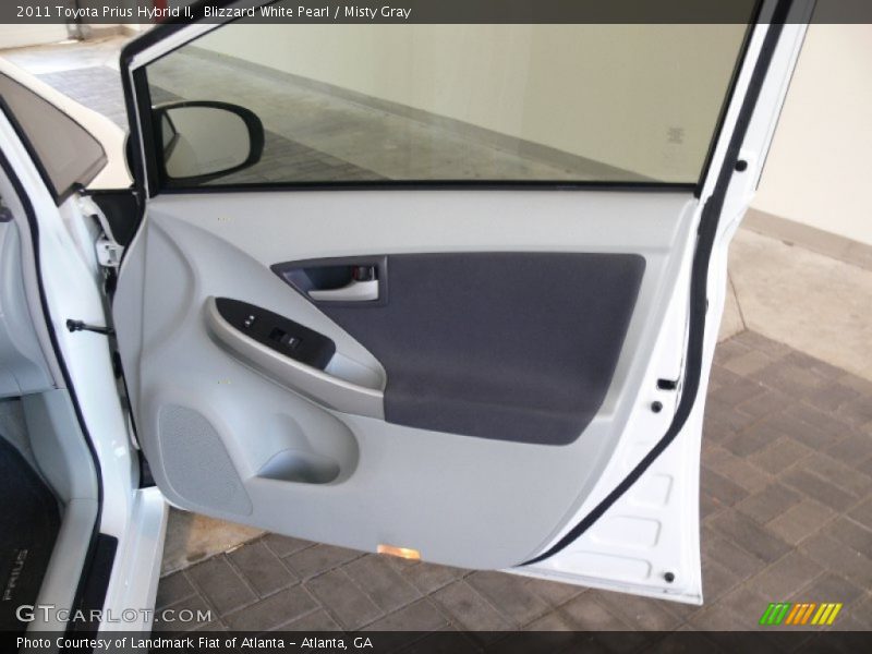 Blizzard White Pearl / Misty Gray 2011 Toyota Prius Hybrid II