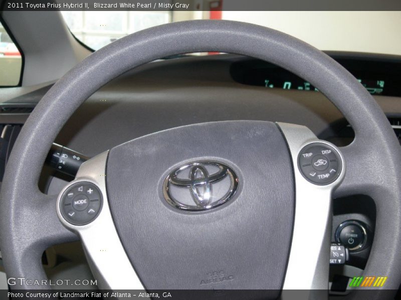 Blizzard White Pearl / Misty Gray 2011 Toyota Prius Hybrid II