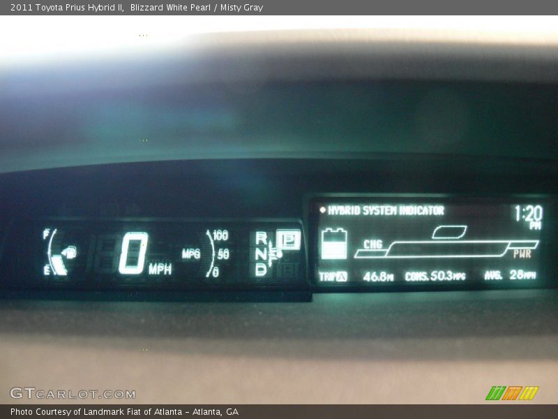 Blizzard White Pearl / Misty Gray 2011 Toyota Prius Hybrid II