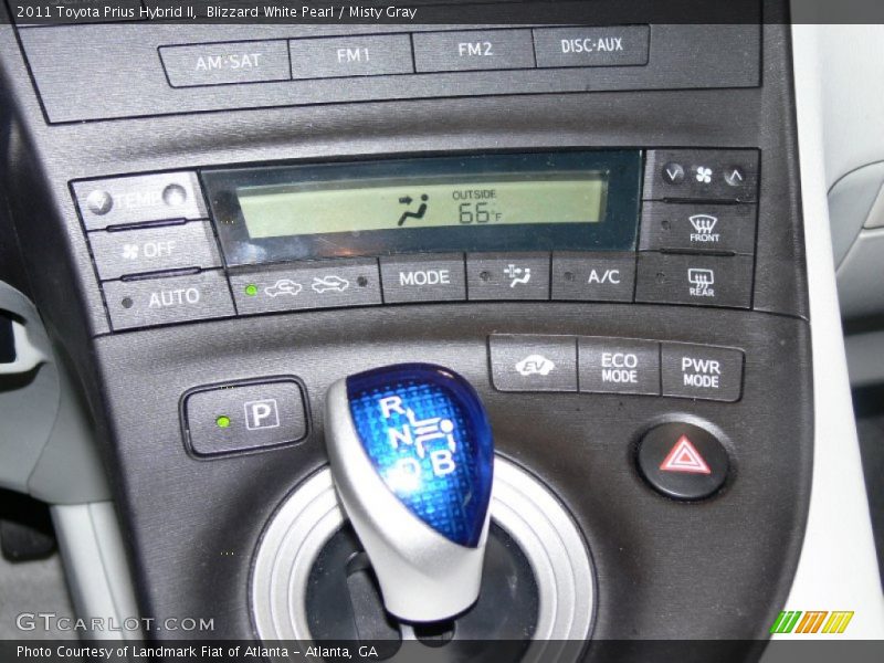 Blizzard White Pearl / Misty Gray 2011 Toyota Prius Hybrid II