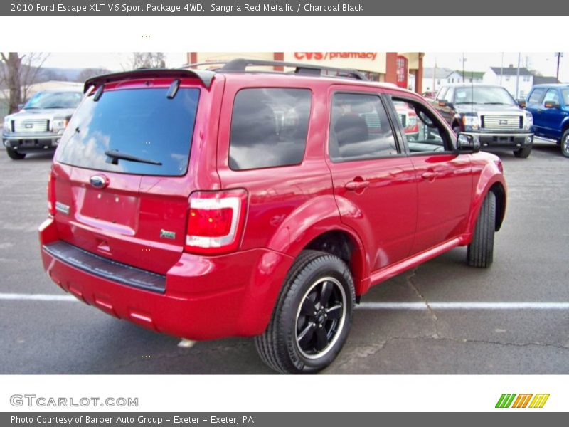 Sangria Red Metallic / Charcoal Black 2010 Ford Escape XLT V6 Sport Package 4WD