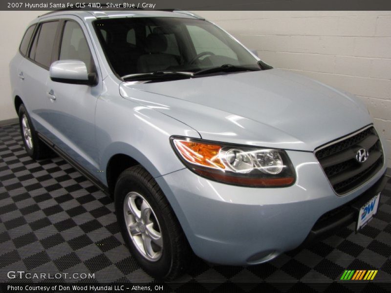Silver Blue / Gray 2007 Hyundai Santa Fe GLS 4WD