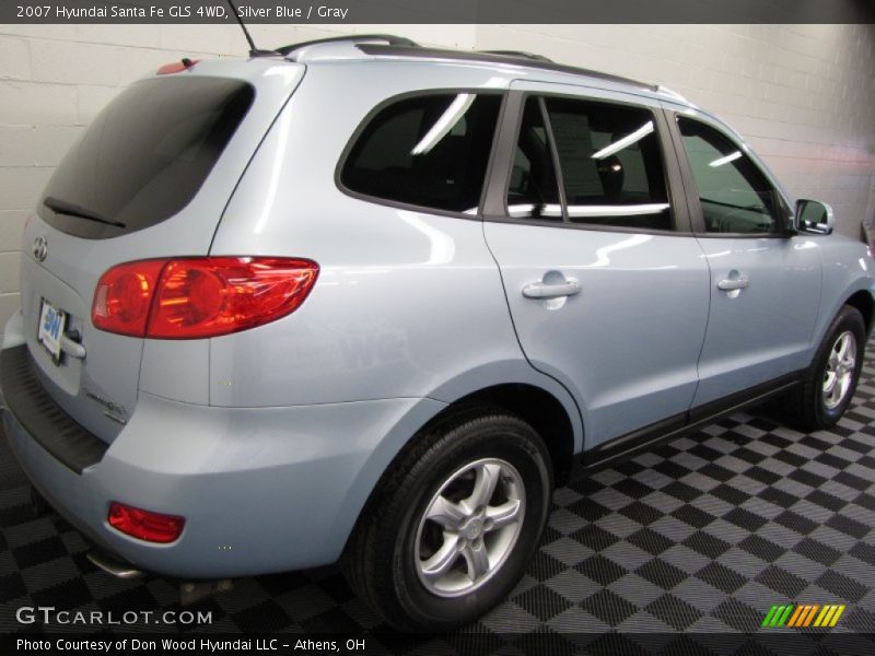 Silver Blue / Gray 2007 Hyundai Santa Fe GLS 4WD