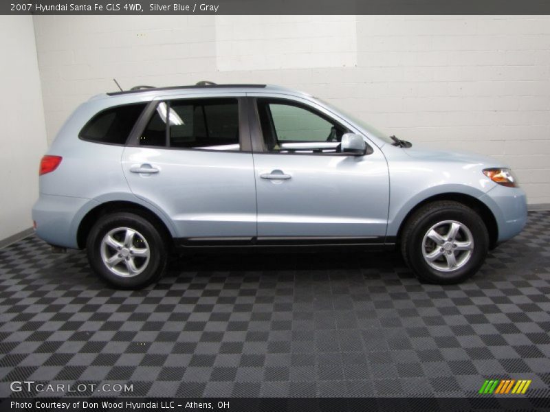 Silver Blue / Gray 2007 Hyundai Santa Fe GLS 4WD