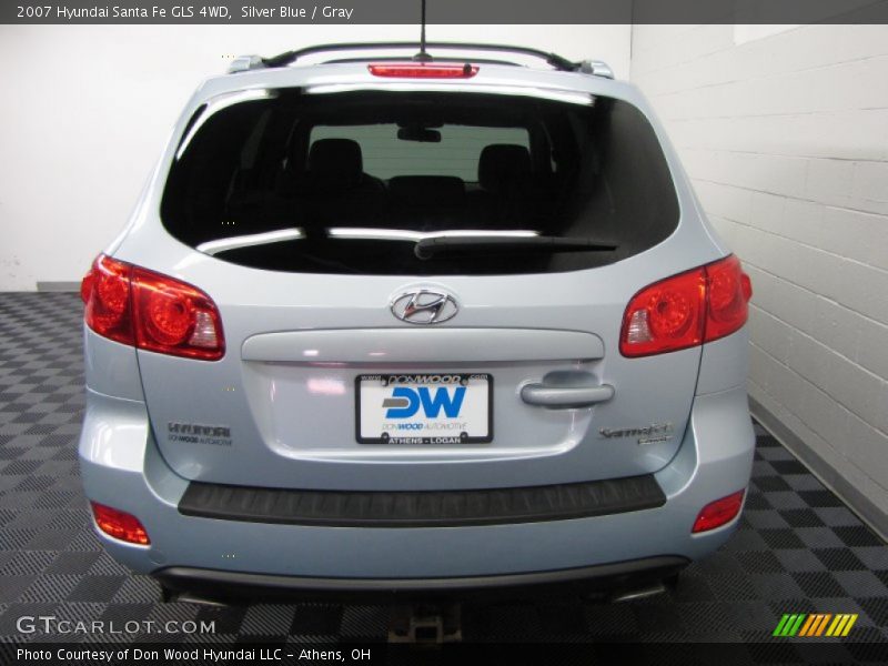 Silver Blue / Gray 2007 Hyundai Santa Fe GLS 4WD