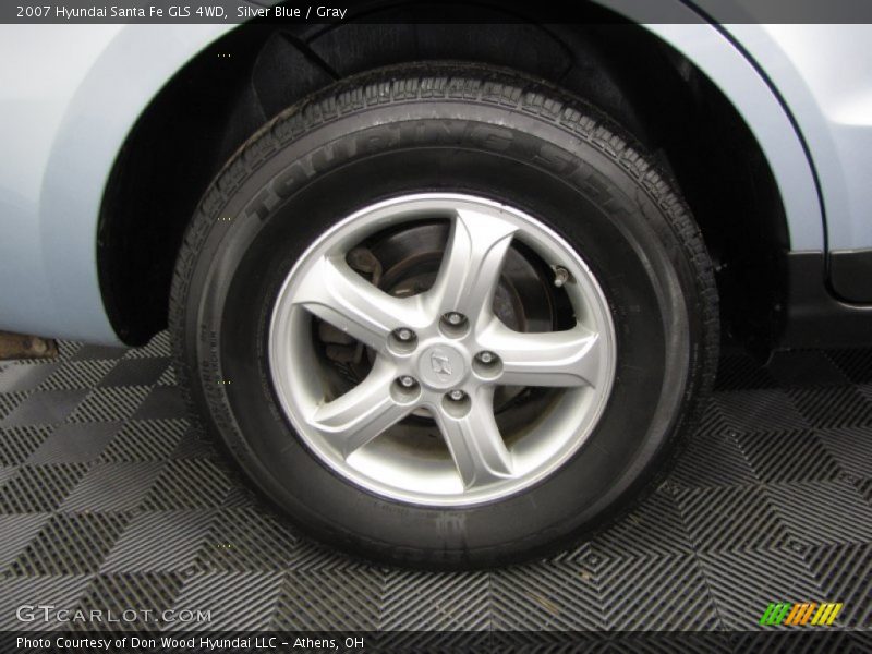 Silver Blue / Gray 2007 Hyundai Santa Fe GLS 4WD
