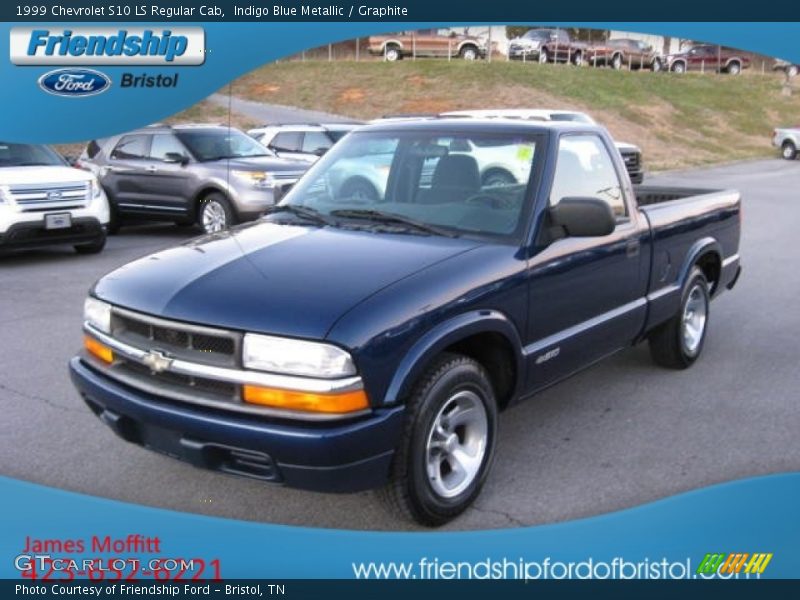 Indigo Blue Metallic / Graphite 1999 Chevrolet S10 LS Regular Cab