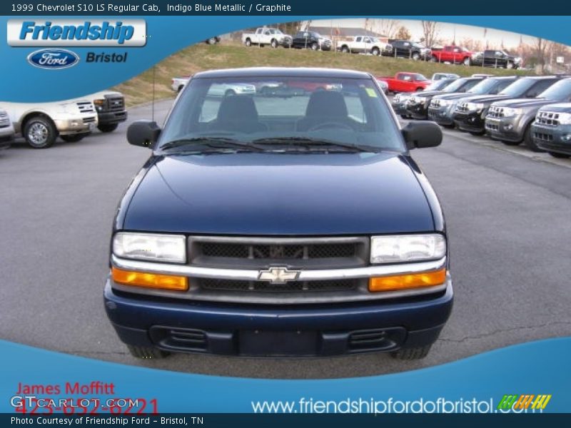 Indigo Blue Metallic / Graphite 1999 Chevrolet S10 LS Regular Cab