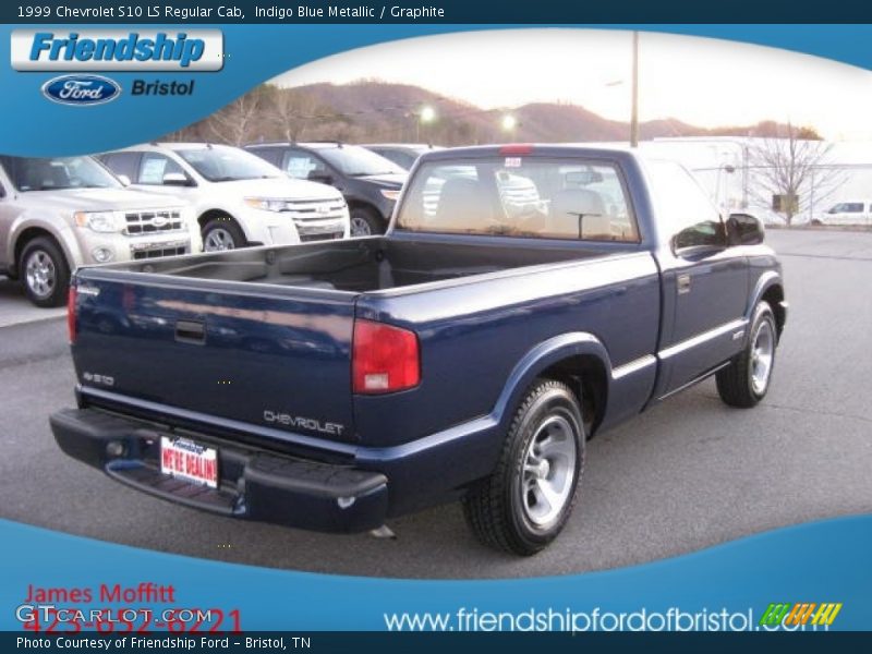 Indigo Blue Metallic / Graphite 1999 Chevrolet S10 LS Regular Cab