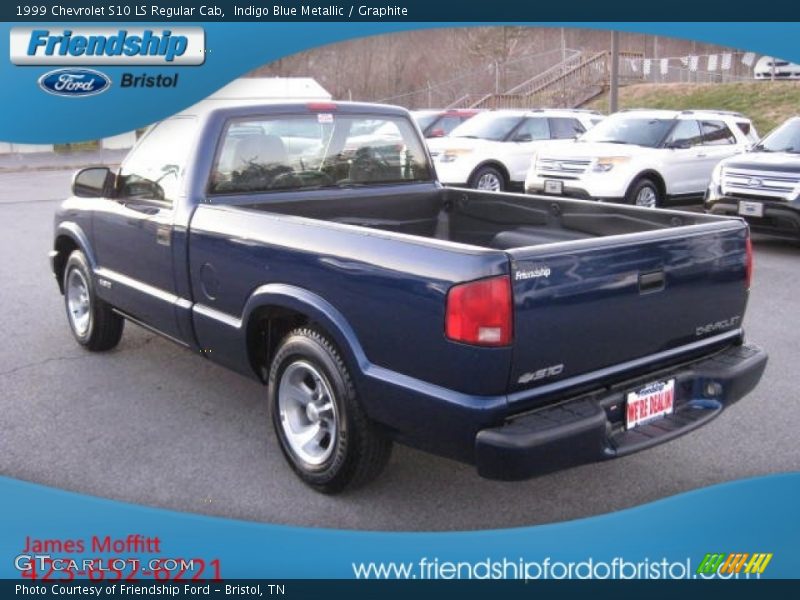 Indigo Blue Metallic / Graphite 1999 Chevrolet S10 LS Regular Cab