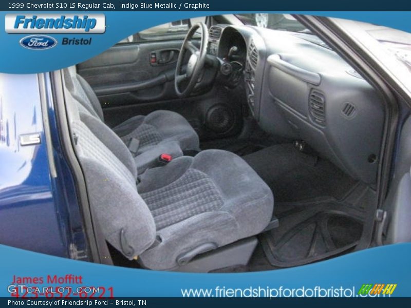Indigo Blue Metallic / Graphite 1999 Chevrolet S10 LS Regular Cab