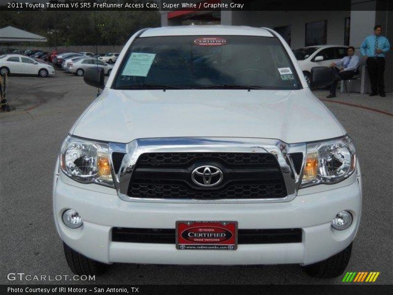 Super White / Graphite Gray 2011 Toyota Tacoma V6 SR5 PreRunner Access Cab