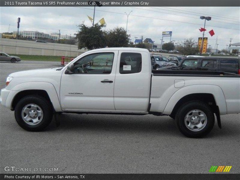 Super White / Graphite Gray 2011 Toyota Tacoma V6 SR5 PreRunner Access Cab