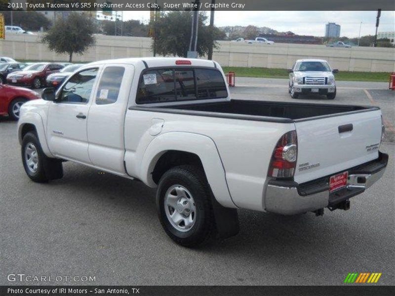 Super White / Graphite Gray 2011 Toyota Tacoma V6 SR5 PreRunner Access Cab