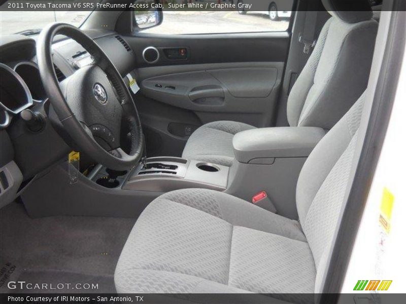 Super White / Graphite Gray 2011 Toyota Tacoma V6 SR5 PreRunner Access Cab